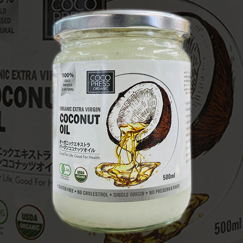 Coco Press 【Coco Press Organic】Extra Virgin Coocnut Oil 500ml — Hira Mart