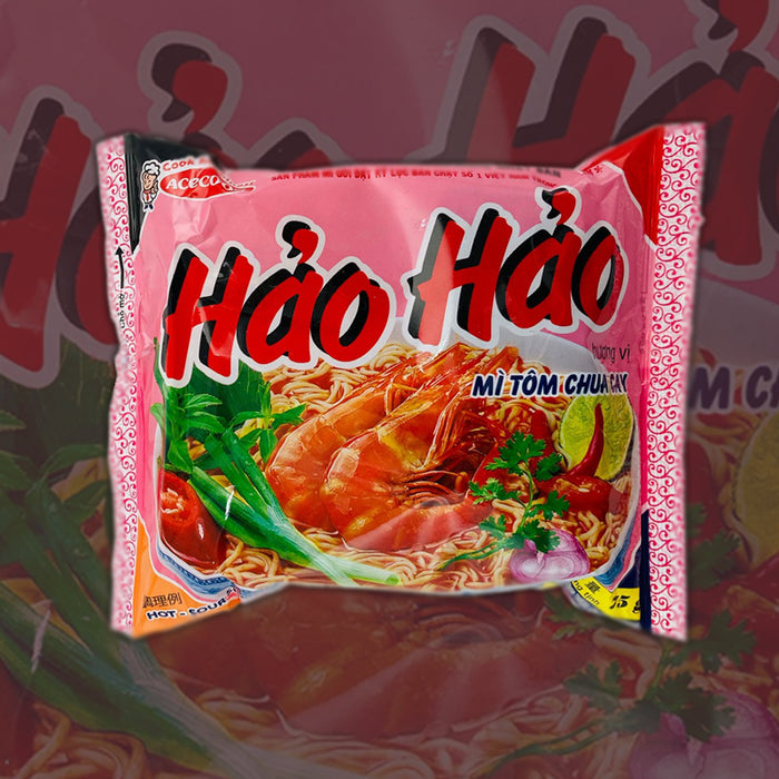 【Acecook】Hao Hao Hot-Sour Shrimp Flavour Noodles